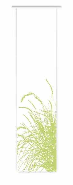 Flächenvorhang Reed24 Apfel L blanco  Schiebevorhang, Schiebegardine, modern, 60 cm breit, 2,65 m hoch, 3 m hoch